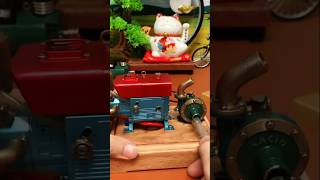 Mini diesel engine water pump Mini engine gadgets shorts [upl. by Hetty]