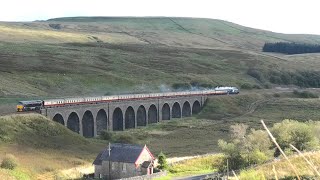 The returning Fellsman A4 60007 Sir Nigel Gresley at Garsdale with great views 11 09 2024 [upl. by Dey]