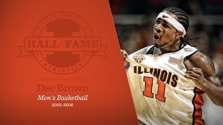 Illinois Athletics Hall of Fame  Dee Brown [upl. by Ardnoek]