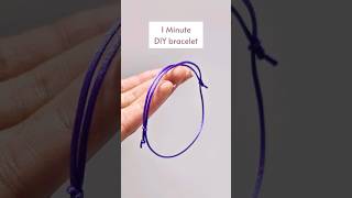 Quick Adjustable Bracelet Easy to Make Simple Sliding Knots DIY Tutorial with String and Scissors [upl. by Lydell943]