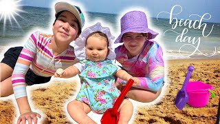 FIRST TIME AT THE BEACH FOR REBORN TODDLER MADDIE [upl. by Kelam432]