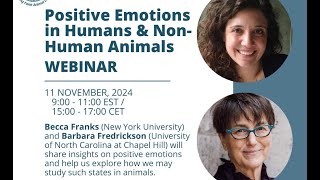 Webinar Positive Emotions  Dr Becca Franks [upl. by Ecadnak]