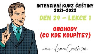 Kurz češtiny 291 Obchody Co kde koupíte [upl. by Socem]