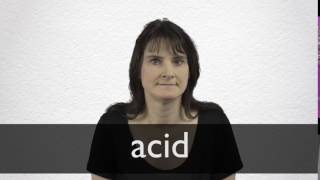 How to pronounce ACID in British English [upl. by Aicinoid416]