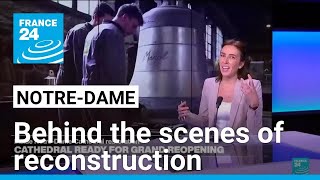 NotreDame Behind the scenes of cathedral’s reconstruction • FRANCE 24 English [upl. by Lakym150]