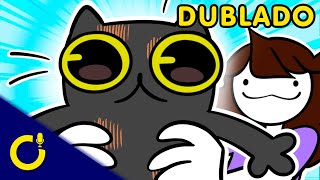 EU PEGUEI UM GATO  OverDub  Jaiden Animations Fandub PTBR [upl. by Anreval]