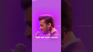 Tere Bin Nahi Lagda Dil Mera  Atif Aslam Lyrical Status Video  Atif Aslam [upl. by Deana]