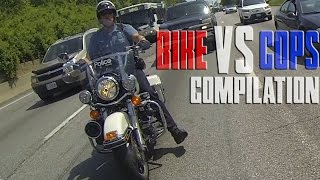 Bike VS Cops Motorcycle Cop Chase Compilation Video Bikers Running From Police Chases Stunt Bike [upl. by Cello]