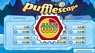 Pufflescape quotFast Foodquot Stamp GUIDE Button presses displayed  Club Penguin [upl. by Aronid655]