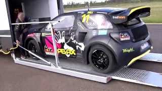 Petter Solberg DS3 RX møter Citroëns varebiler  behind the scenes [upl. by Oesile277]