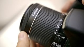 Canon EFS 1855mm f3556 IS STM lens review How good is Canons new kit lens [upl. by Htilil]