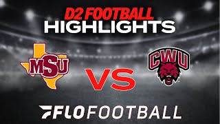 Highlights Midwestern State vs Central Washington Football  2024 LSC Football [upl. by Stuppy]