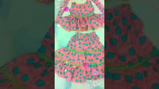 baby dress design peplum kurti with Sharara Dupatta design cutting stitching shortsyoutube🥰 [upl. by Hevak]