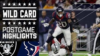 Raiders vs Texans  NFL Wild Card Game Highlights [upl. by Janus]