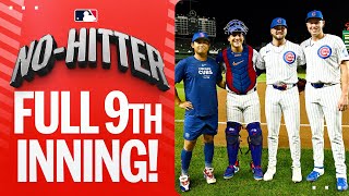 The FULL NINTH INNING of Cubs NOHITTER Plus celebration  hear from Porter Hodge amp Miguel Amaya [upl. by Ylevol]