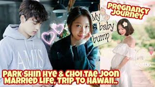 Park shin hye and Choi tae joon Trip to Hawaii Pregnancy amp Married Life Updates [upl. by Ikkaj]