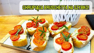 Bruschetta na Szybko 🍅 Chrupiące Pieczywo z Pomidorami i Goudą🔥🔥🔥 [upl. by Stark610]