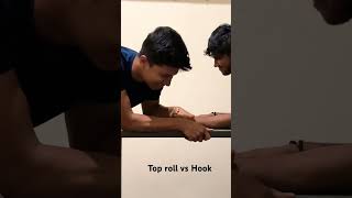 Top roll vs hook armwrestling hook toproll [upl. by Rekab912]