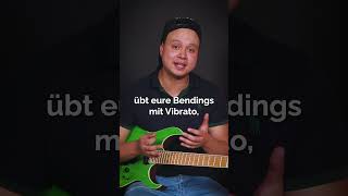 WIE GEHT VIBRATO BENDING guitar gitarre anfänger musik [upl. by Nauqram]