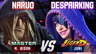 SF6 ▰ NARUO MBison vs DESPAIRKING  LONGZHU Juri ▰ High Level Gameplay [upl. by Nueoht]