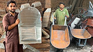 Easily Local Factory mades 1000 Of Wheelbarrows in few minutes How to make Wheelbarrows [upl. by Enined]