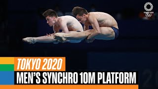 Full Mens Synchronised 10m Platform  Tokyo 2020 Replays [upl. by Tamar]