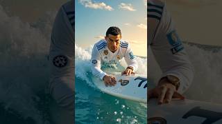 Cristiano Ronaldo Surfing 🌊🏄‍♂️ shorts [upl. by Suoicul]