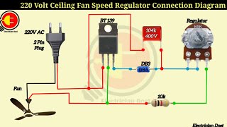 220 Volt AC Fan Speed Regulator fan regulator circuit how to make fan regulator [upl. by Relda597]