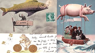 Pigs Might Fly  Crazy Inventions on Vintage Postcards [upl. by Henn476]