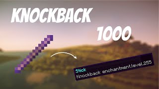 How To Get Knockback 1000 Stick  Minecraft [upl. by Nnahoj]