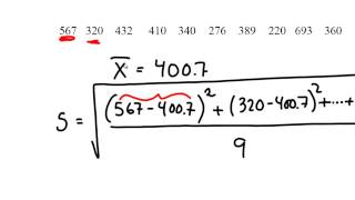 Statistikk 3B  Standardavviket [upl. by Yanahs]