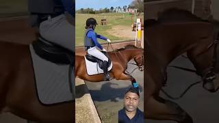 Amazing horse riding 🤣 horse equestrian horseriding jumping shorts [upl. by Emee828]