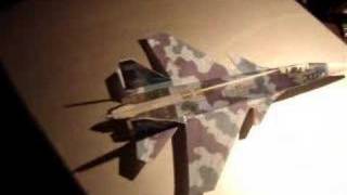 Paper Airplane SU35 Flanker Jet Fighter incrediblepaperplanescom [upl. by Baumbaugh]