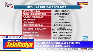 Malacañang inilabas na ang listahan ng holidays para sa 2023  Sakto 24 Aug 2022 [upl. by Aticnemrac]