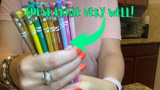 Crayola Erasable Colored Pencils Review [upl. by Oilenroc743]