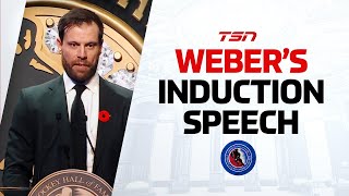 Hockey Hall of Fame Induction Speech Shea Weber [upl. by Lowrie]