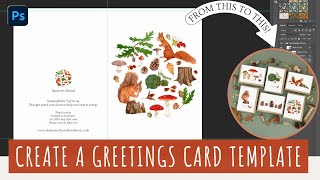 How To Create A Greetings card Template Using Photoshop Easy Photoshop Tutorial [upl. by Philipson]