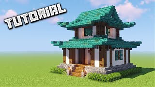 How To Build A Japanese Lords House  Minecraft Tutorial [upl. by Ellehcin]