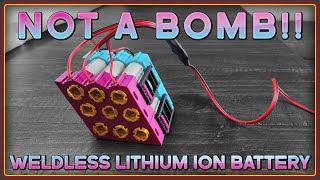 NOT a Bomb Weldless Lion DIY Battery building system  Omnicell [upl. by Tenrag]