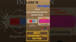 CH 6 ELECTROMAGNETIC INDUCTION NOTES I PHYSICS I CLASS 12 [upl. by Hort]