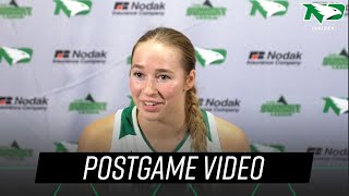 UND Womens Basketball  Kacie Borowicz Postgame Press Conference  11124 [upl. by Smoot]