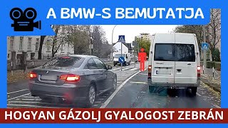 A BMWs BEMUTATTA hogy HOGYAN GÁZOLJ EL zebrán gyalogost a legnagyobb eséllyel [upl. by Enimsaj]