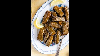 Yalanji Recipe Vegetarian Stuffed Grape Leaves [upl. by Ellevart]