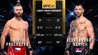 JIRI PROCHAZKA VS ALEKSANDAR RAKIC FULL FIGHT UFC 300 [upl. by Okuy]