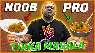 POLLO Tikka Masala  Novato contra profesional [upl. by Annahavas]