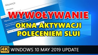 Windows 10 Wywoływanie okna aktywacji systemu Windows 10 przy użyciu polecenia SLUI [upl. by Jaynell276]