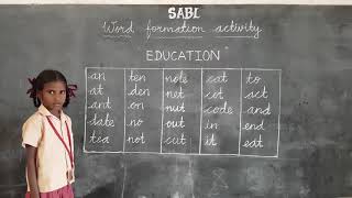 Reading words  Coined from the word EDUCATION Word formation activity [upl. by Lauzon]