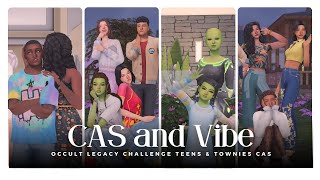 The Sims 4 CAS and Vibe  Occult Legacy Teens and Townies CAS [upl. by Devehcoy]