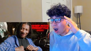 AMERICAN REACTS TO  Digga D  Chief Rhys Freestyle Official Video [upl. by Kimmy]