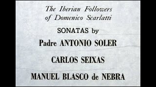 Manuel Blasco de Nebra  Luciano Sgrizzi 1966 Sonata in F sharp minor Op 1 No 5  MHS 1051 [upl. by Esinal]